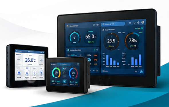 Displays da linha DWIN apresentados na identidade visual simploview